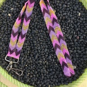 Purple and Pink lanyard